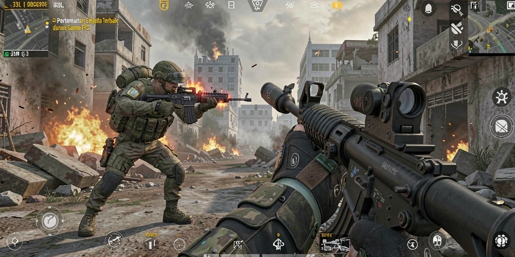 Gameplay seru dengan aksi tembak-menembak yang mendebarkan di 33L.