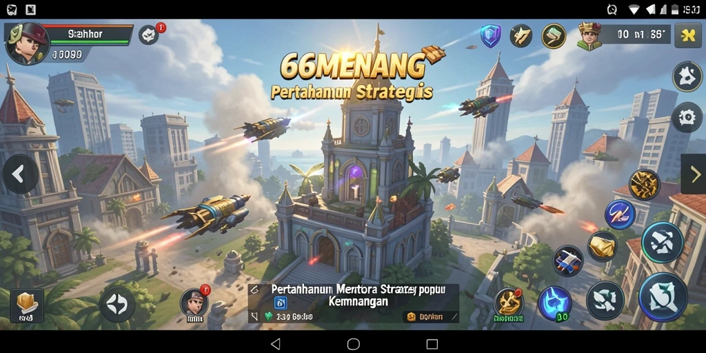 Tampilkan gameplay strategi Tower Defense yang menegangkan di 66MENANG.