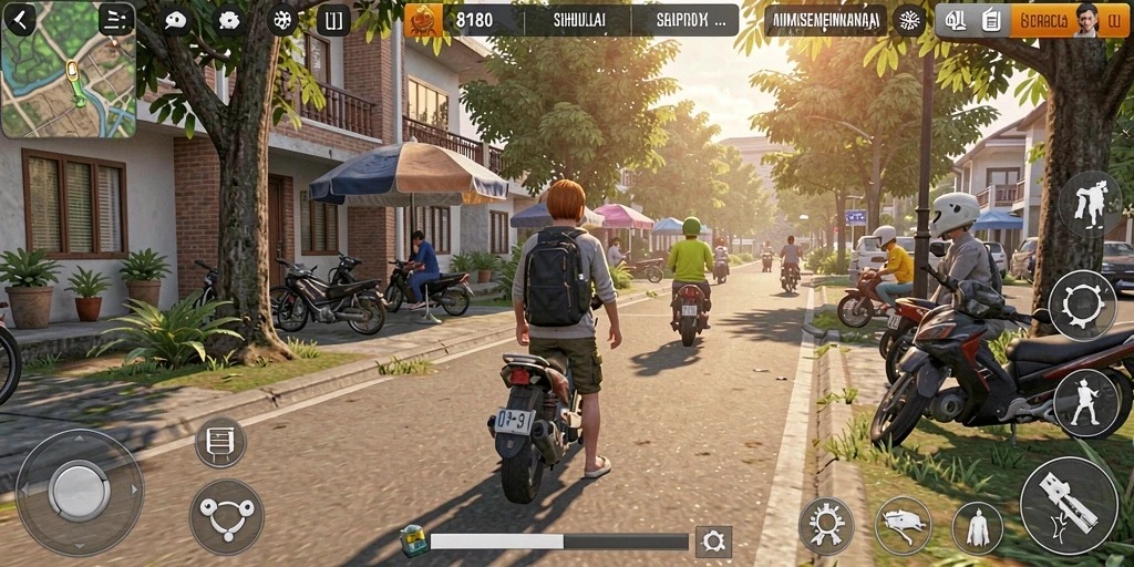 Tampilan gameplay menarik dari 8180 dengan interaksi karakter.