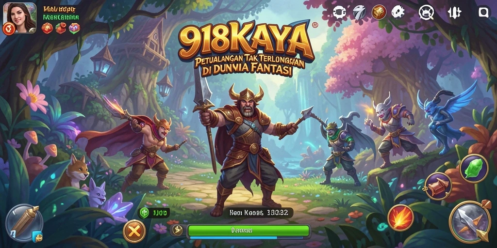 Tangkapan layar menampilkan aksi seru dalam game petualangan 918KAYA.