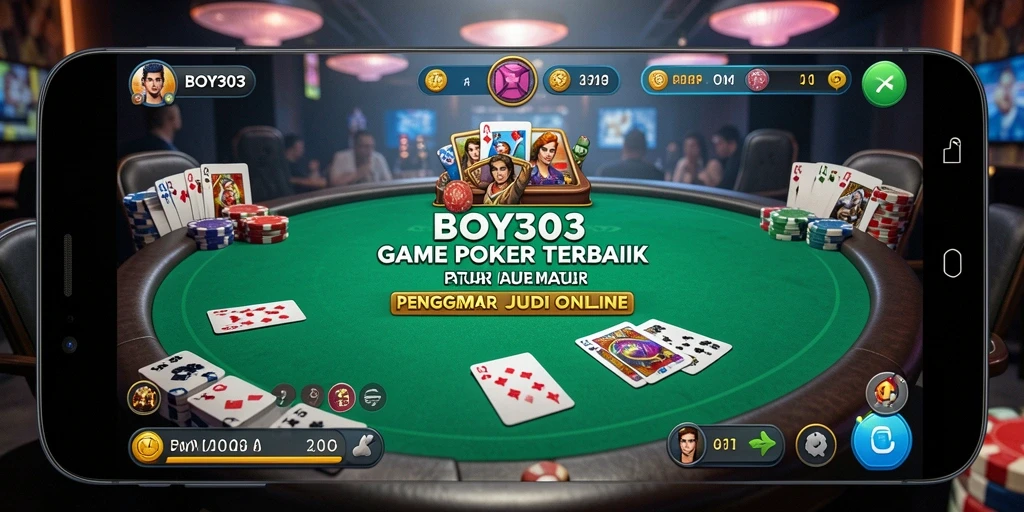 Tampilan gameplay menarik dari BOY303 dengan aksi poker yang seru.