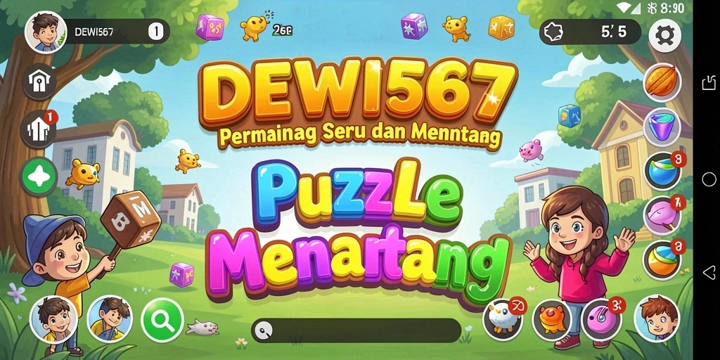 Tampilan gameplay DEWI567 dengan teka-teki yang menantang.