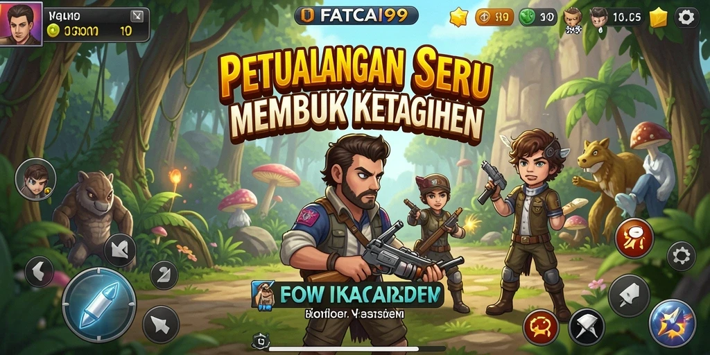 Tangkapan layar utama FATCAI99 menunjukkan momen petualangan yang seru dan grafis yang menawan.