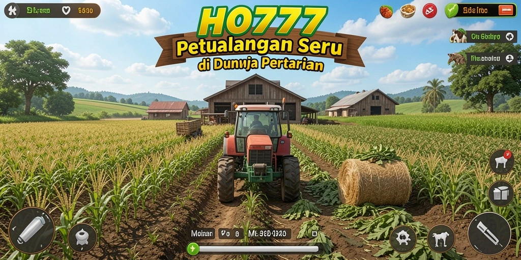Tampilan gameplay seru saat bertani di HO777.