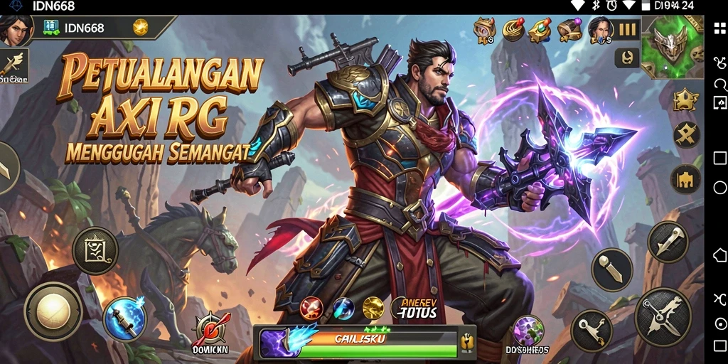 Tampilan gameplay seru dan penuh aksi di IDN668.
