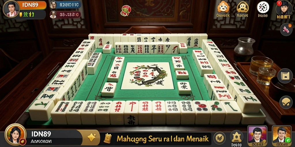 Tampilan gameplay seru dan menantang di IDN89 Mahjong.