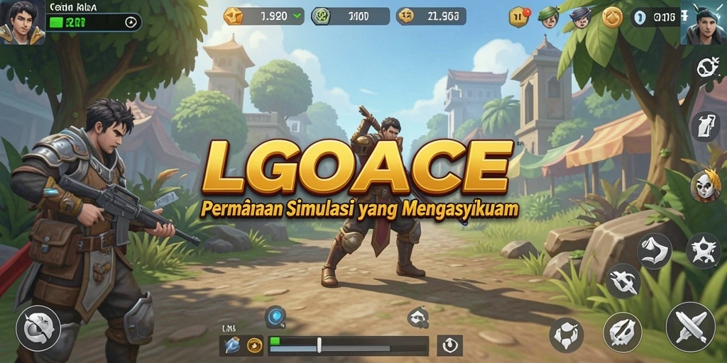 Tampilan gameplay menarik dari LGOACE dengan interaksi virtual.