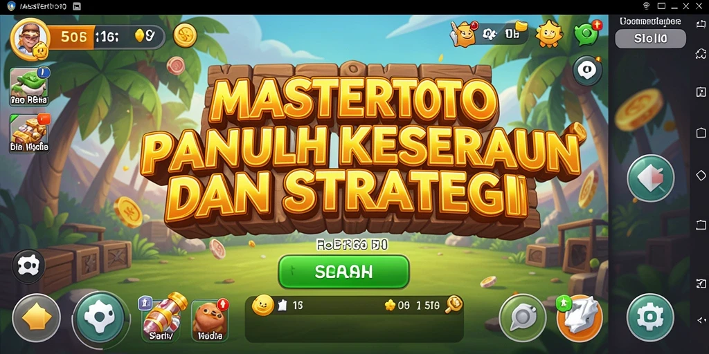Screenshot gameplay MASTERTOTO menampilkan serunya pengelolaan sumber daya Idle.