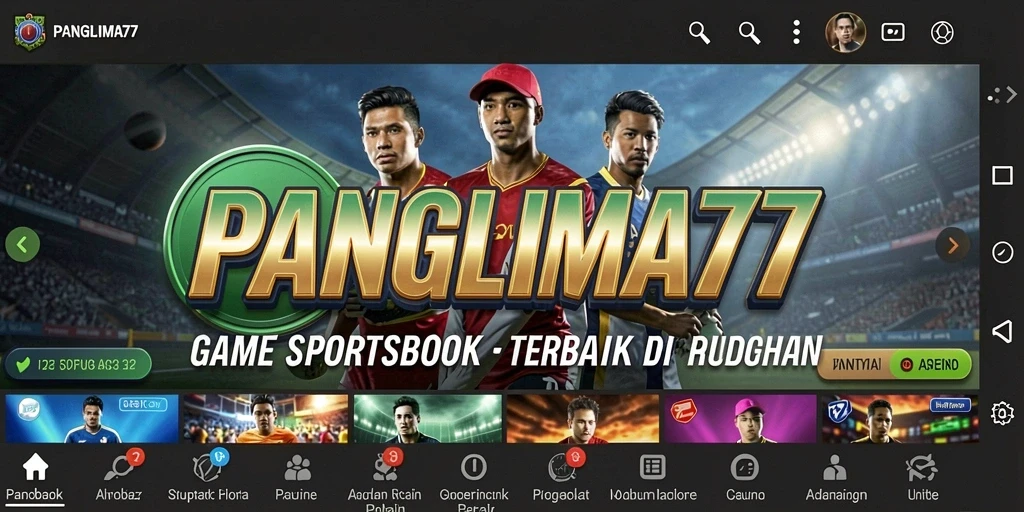 Tampilan antarmuka utama PANGLIMA77 yang menarik dengan berbagai pilihan taruhan.