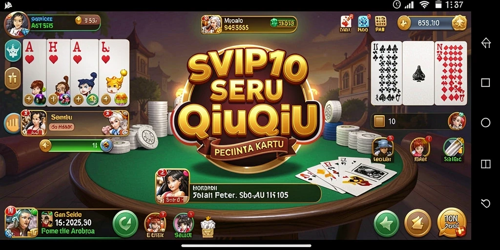 Tangkapan layar gameplay QiuQiu yang menyenangkan di SVIP10.