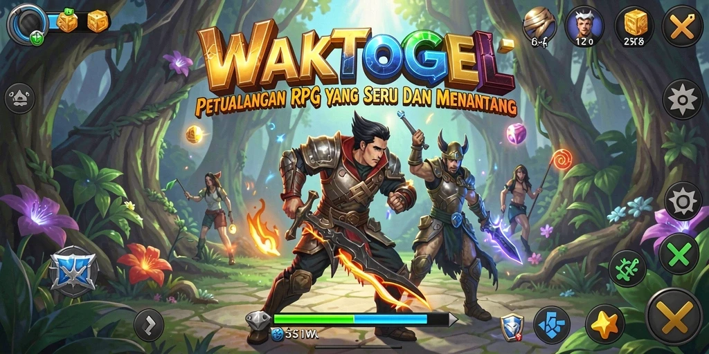 Tampilan gameplay WAKTOGEL yang menegangkan dan penuh aksi.